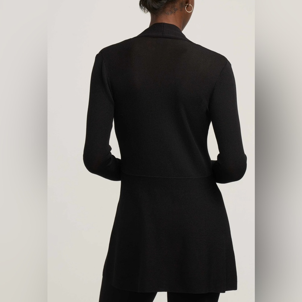 Ann Klein open Elegant Black Long Cardigan size 1X - Picture 2 of 7